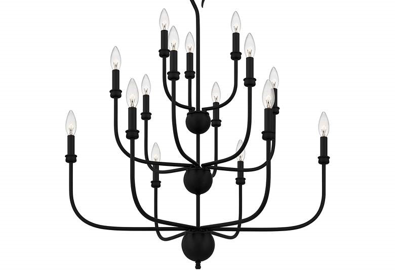 An example of a candelabra chandelier using A number of different length tubing and radius bends.